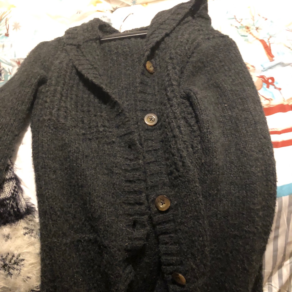 Gray Mossimo Button Down Sweater